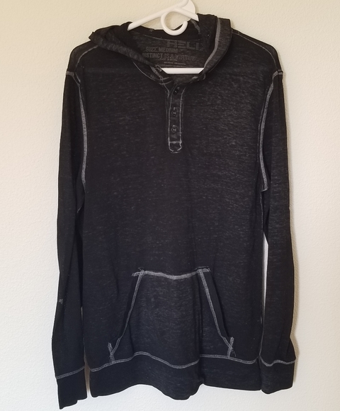 Helix Other - Helix hooded henley shirt